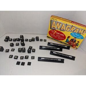 Vintage 1954 Anagrams Game Transogram Play 7 Word Games.  Complete set. no.1150